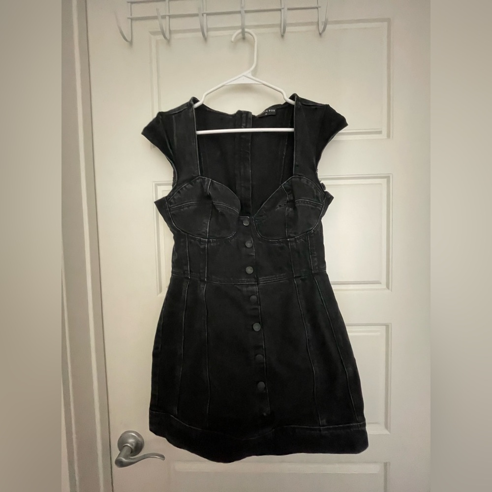 White Fox Denim mini  Shape Dress